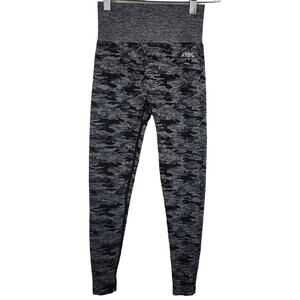 AYBL Gray Black Camoflauge Women's Athletic Leggings XS